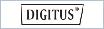 Markenlogo von Digitus mit einer grauen Umrandung. Linkt zum Digitus Markenshop